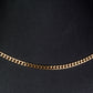 Schmuckgarnitur aus aus goldplattierter Legierung mit Glasperle