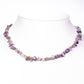 Schmuckgarnitur aus aus goldplattierter Legierung mit Amethyst