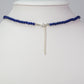 Silberhalskette mit Lapislazuli