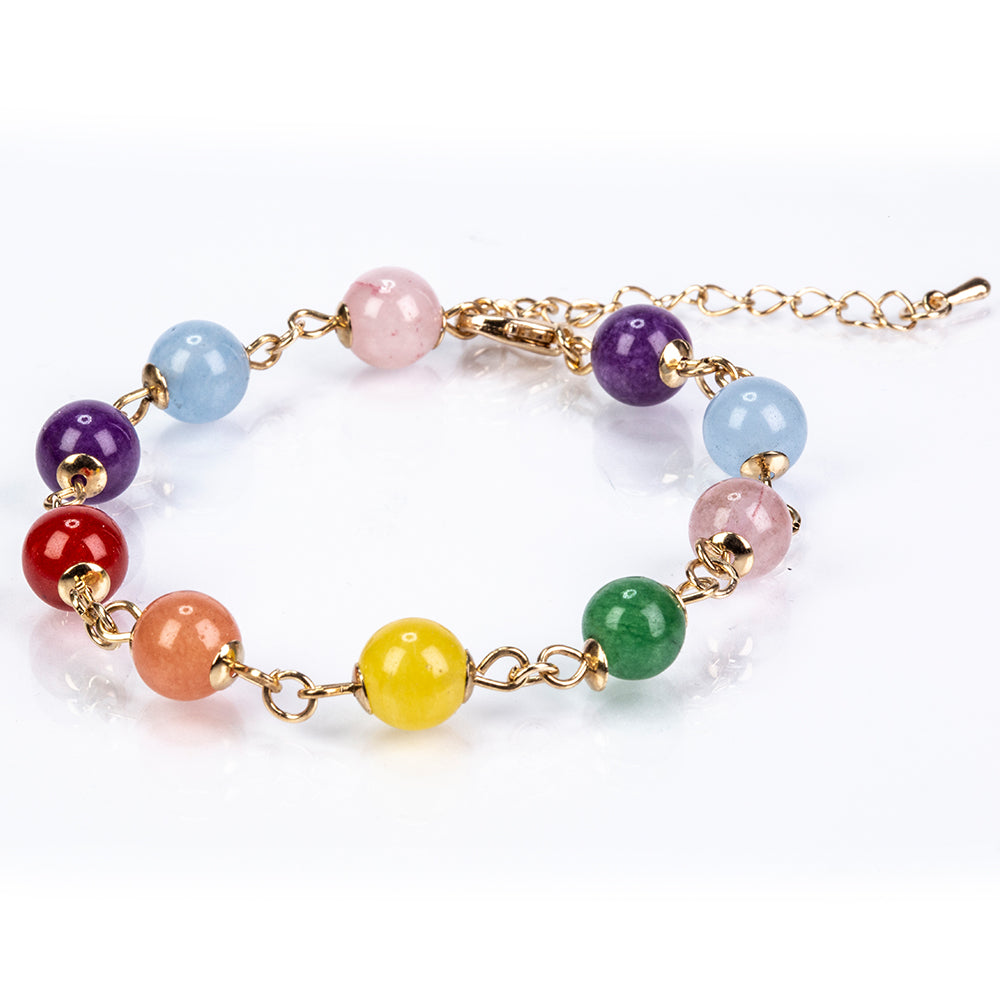 Schmuckgarnitur aus aus goldplattierter Legierung mit rotem Achat und Amethyst