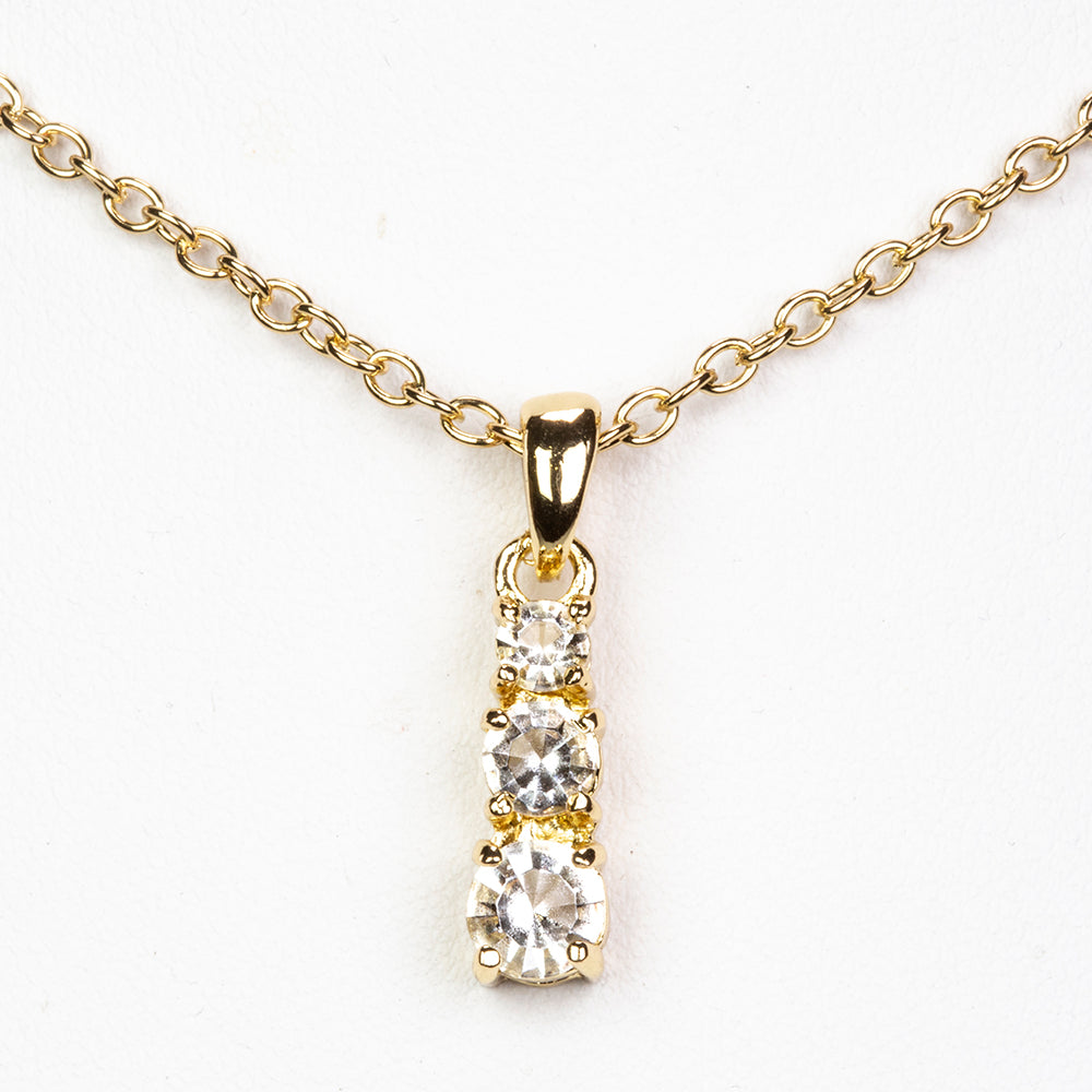 Uhr aus goldplattierter Legierung mit Smaragd und weißem Emporia® Kristall 13 
