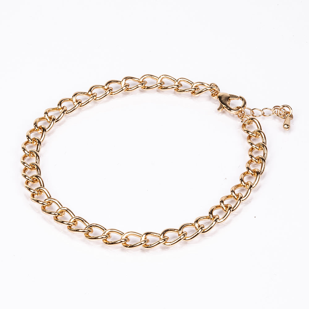 Schmuckgarnitur aus aus goldplattierter Legierung mit weißem Emporia® Kristall 7 