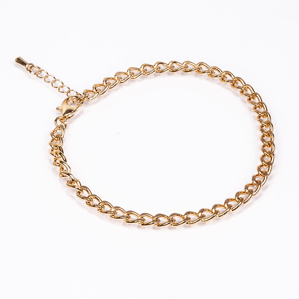 Schmuckgarnitur aus aus goldplattierter Legierung mit weißem Emporia® Kristall 8 