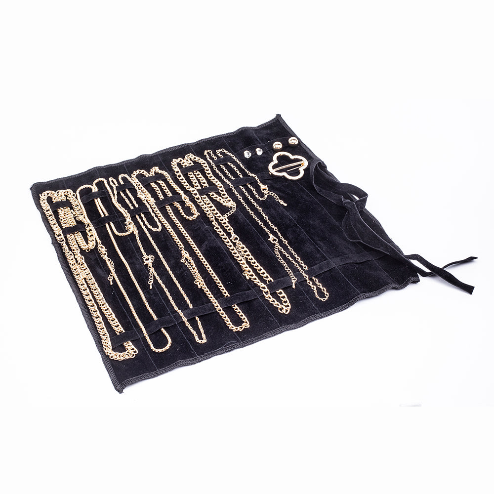 Schmuckgarnitur aus aus goldplattierter Legierung mit weißem Emporia® Kristall 1 