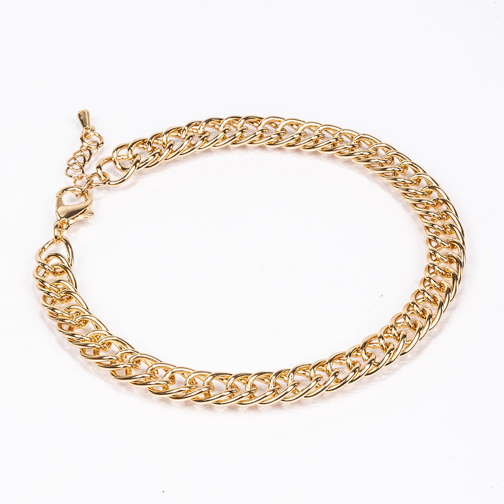 Schmuckgarnitur aus aus goldplattierter Legierung mit weißem Emporia® Kristall 11 