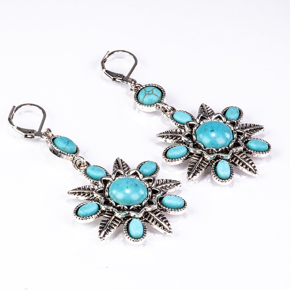 Schmuckgarnitur aus aus goldplattierter Legierung mit Türkis 2 