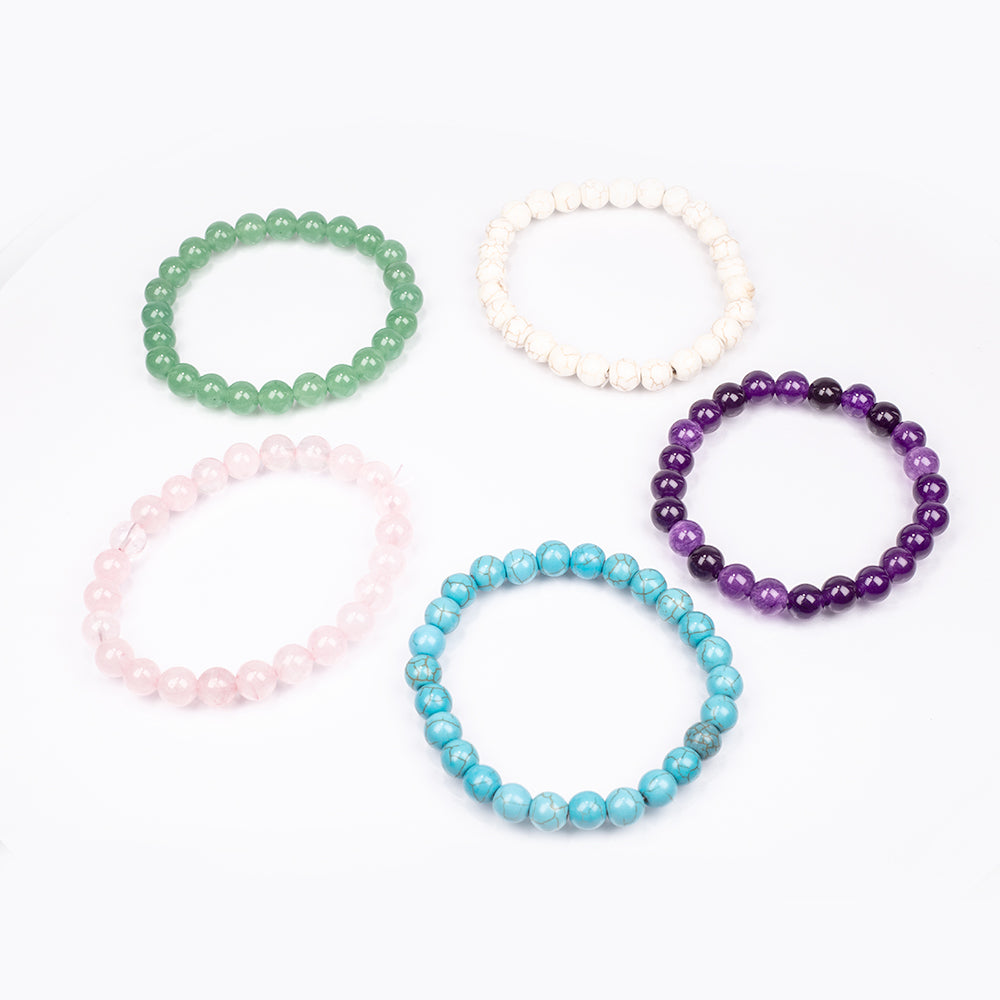 5-teiliges Armband-Set mit Edelsteinen 1 