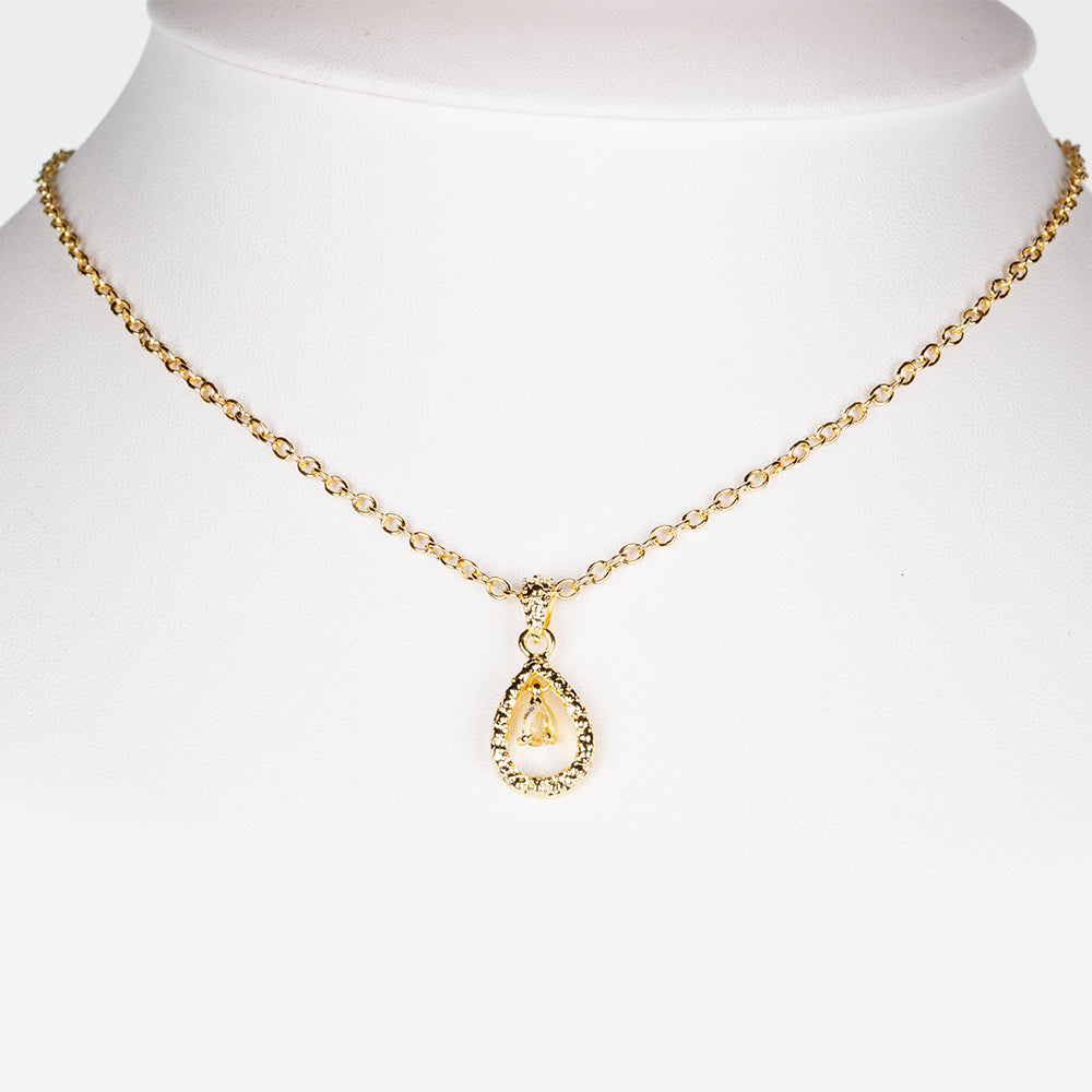 Uhr aus goldplattierter Legierung mit Rubin und weißem Emporia® Kristall 3 
