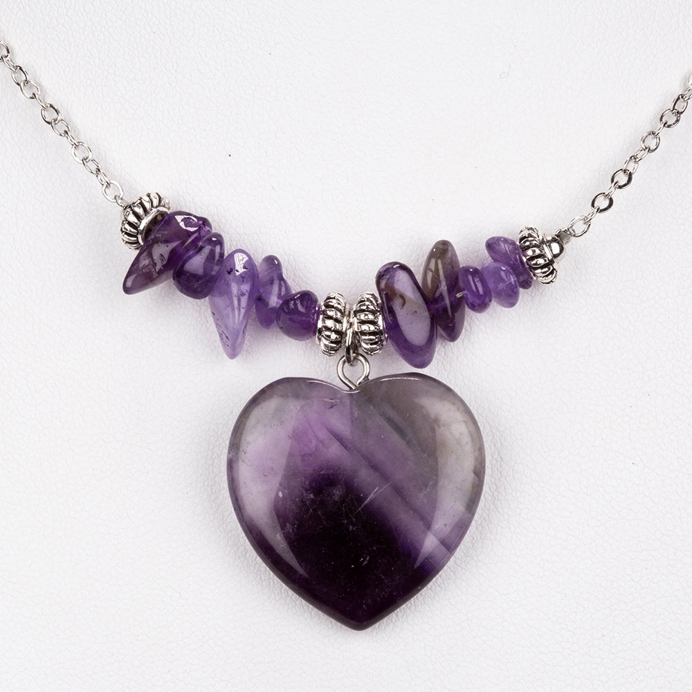 Schmuckgarnitur aus aus goldplattierter Legierung mit Amethyst