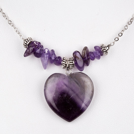 Schmuckgarnitur aus aus goldplattierter Legierung mit Amethyst