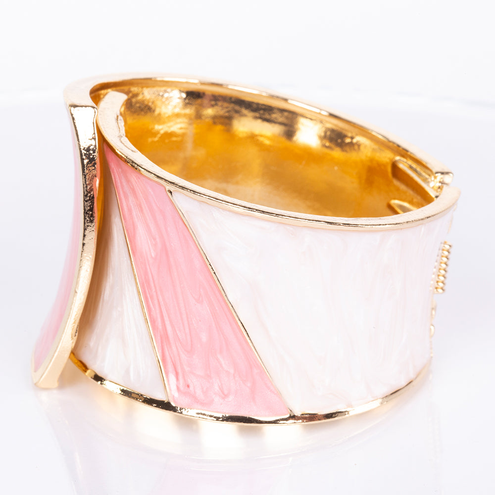 Armband aus goldplattiertesr Legierung mit Emaille 4 