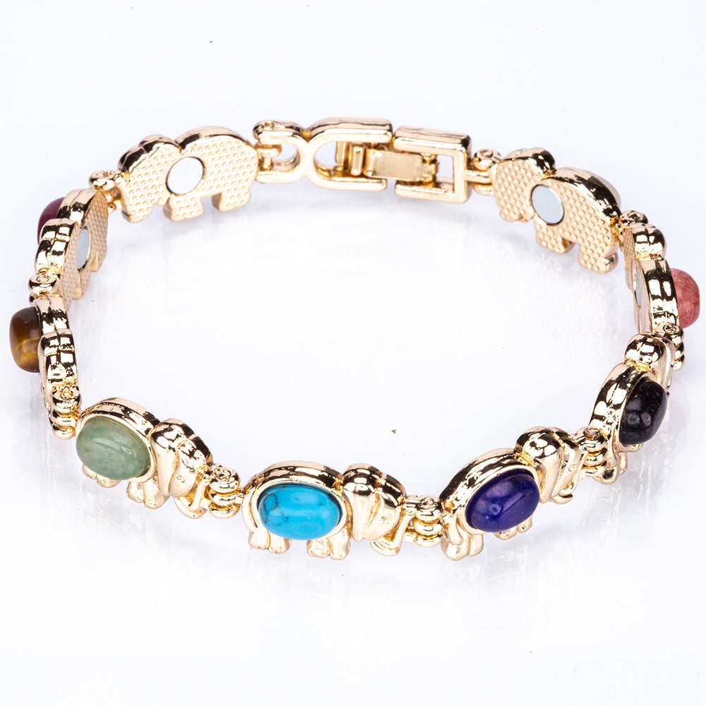 Aus Legierung Armband mit Lapislazuli und Türkis 1 