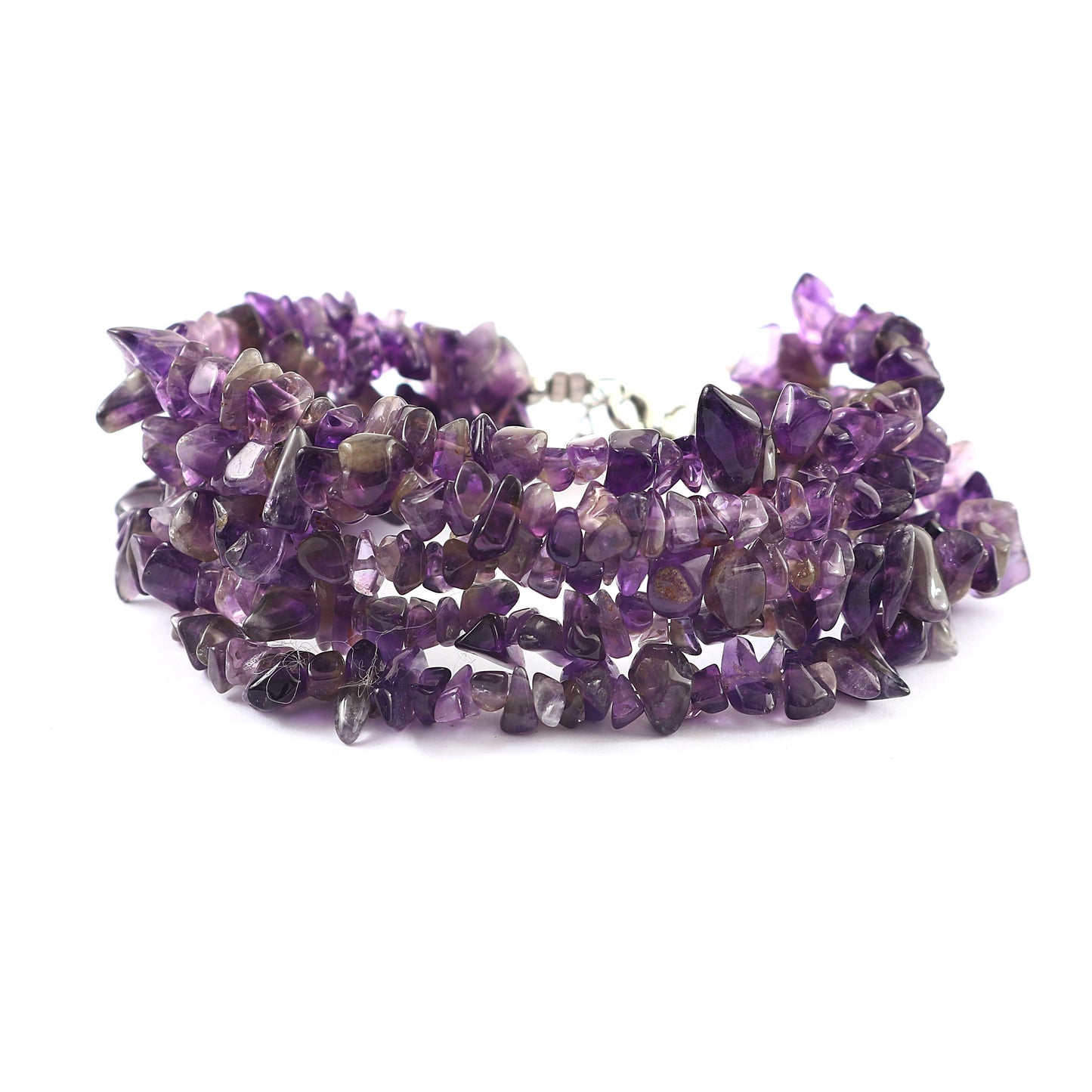 Silberarmband mit Amethyst