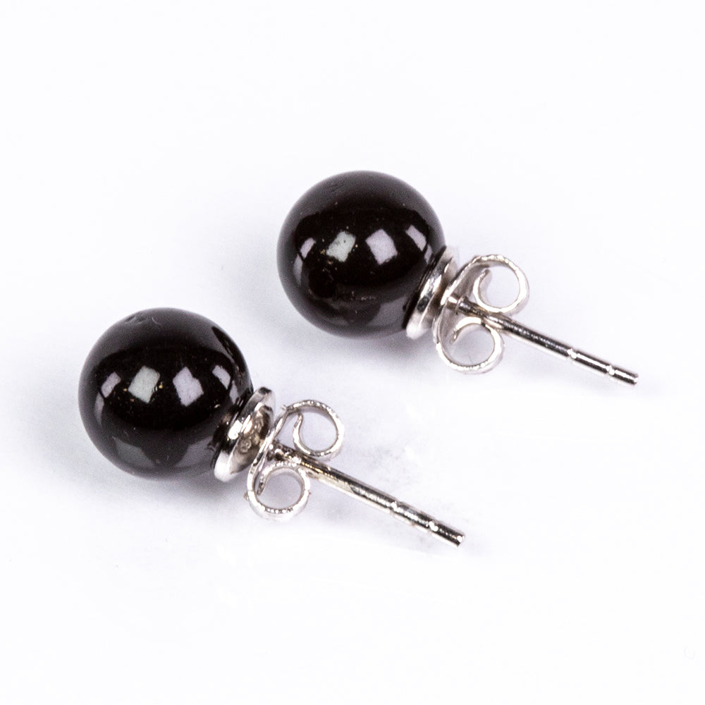 schmuckgarnitur aus Silber mit schwarzer Süßwasserperle 4 