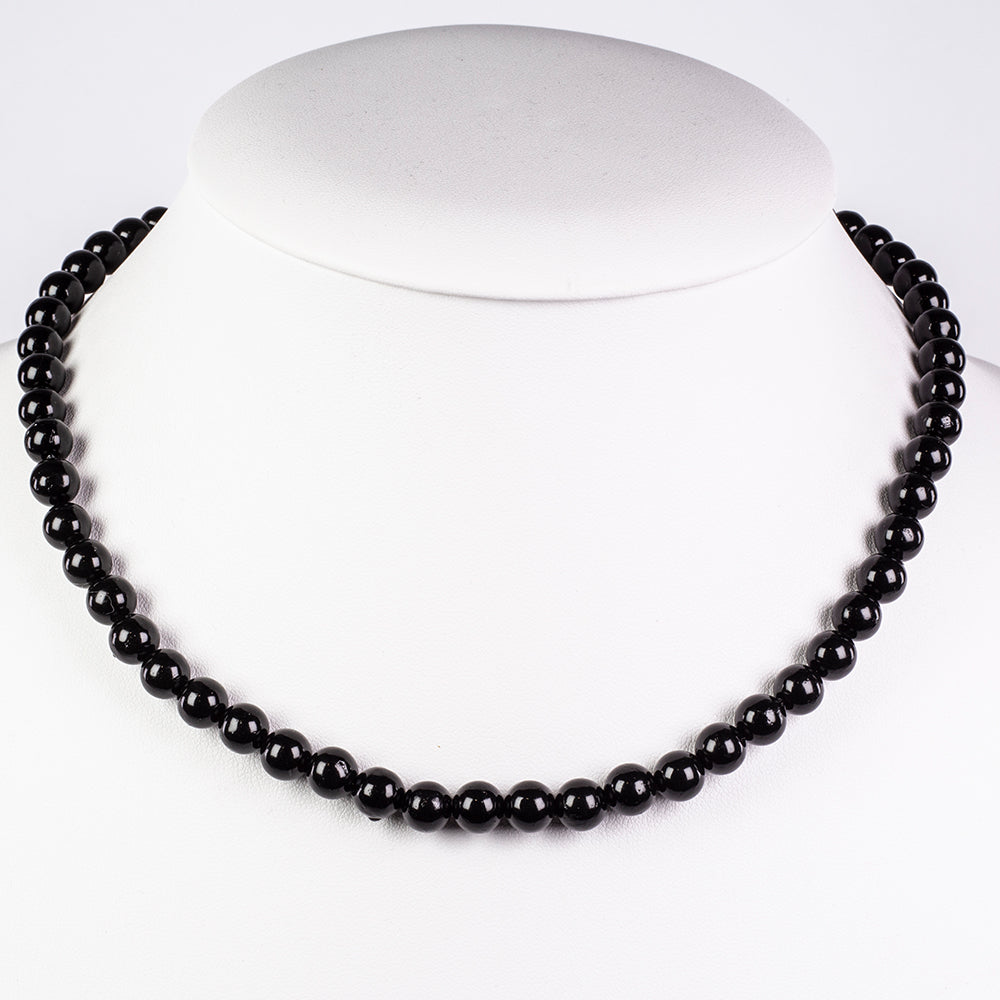 schmuckgarnitur aus Silber mit schwarzer Süßwasserperle 5 