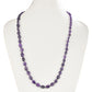 Nugget Halskette mit Amethyst und schwarzem Spinell