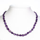 Nugget Halskette mit Amethyst und schwarzem Spinell
