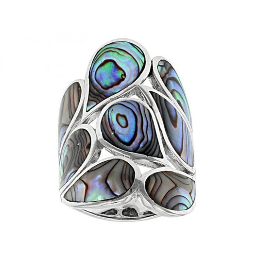 Silberring mit Abalone Muschel