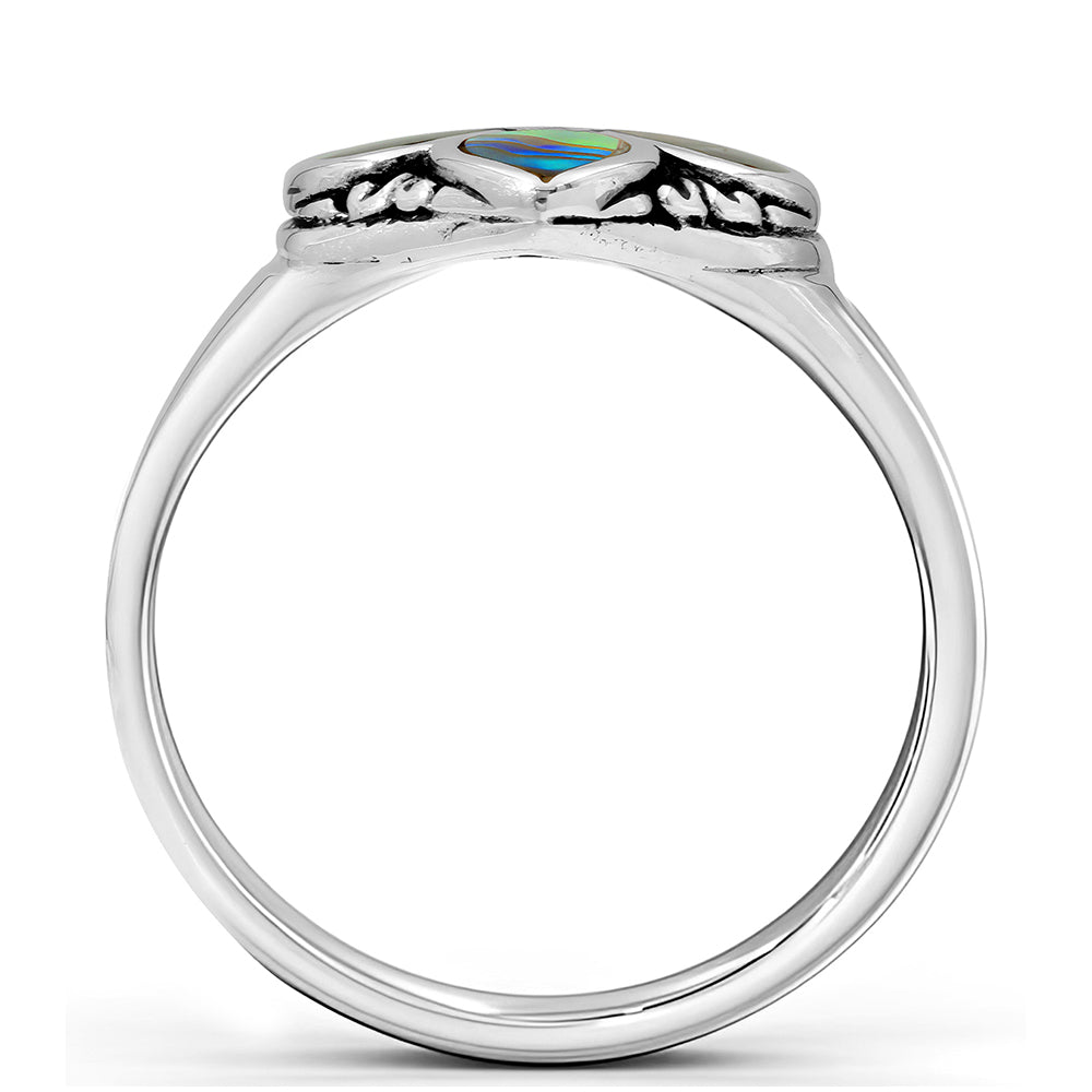 Silberring mit Abalone Muschel