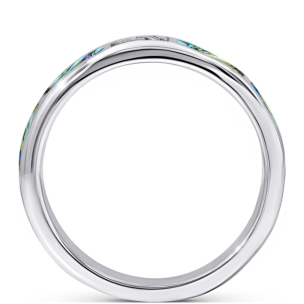 Silberring mit Abalone Muschel