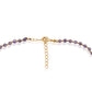 Halskette aus goldplattierter Legierung mit Amethyst