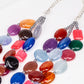 Halskette aus goldplattierter Legierung mit Jade