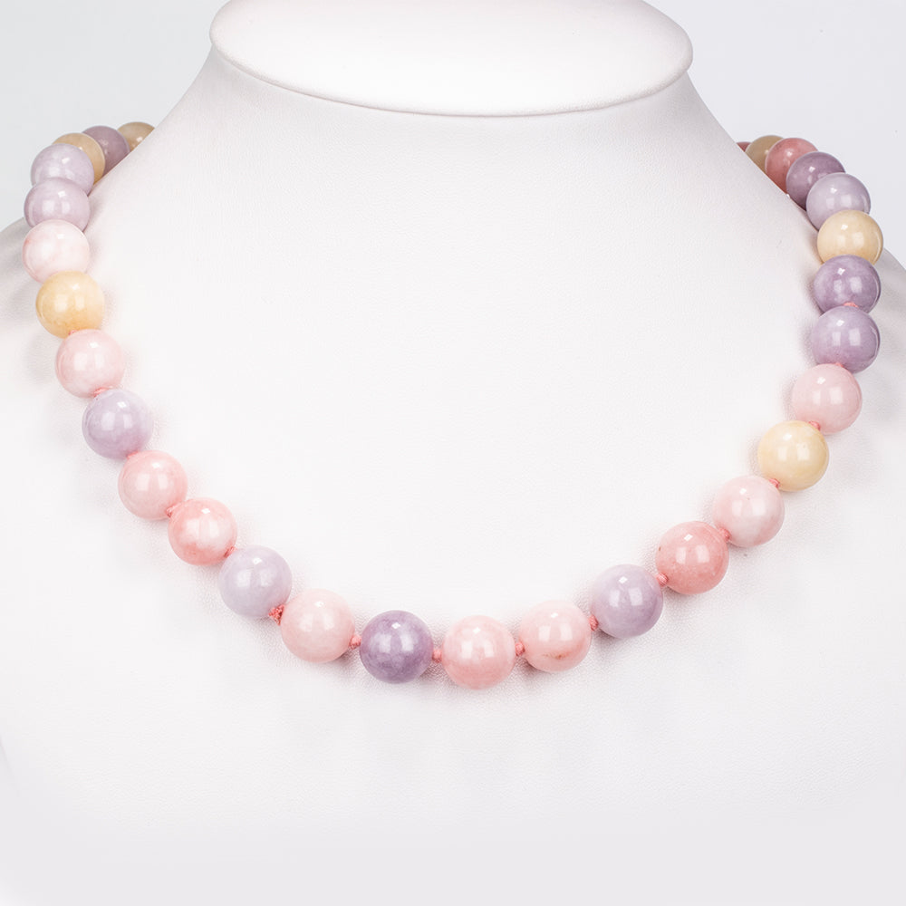 künstlicher Perle Halskette mit Jade 3 