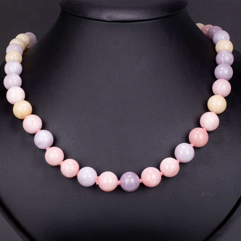 künstlicher Perle Halskette mit Jade 1 