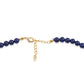 Halskette aus goldplattierter Legierung mit Lapislazuli