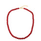 Halskette aus goldplattierter Legierung mit Jade