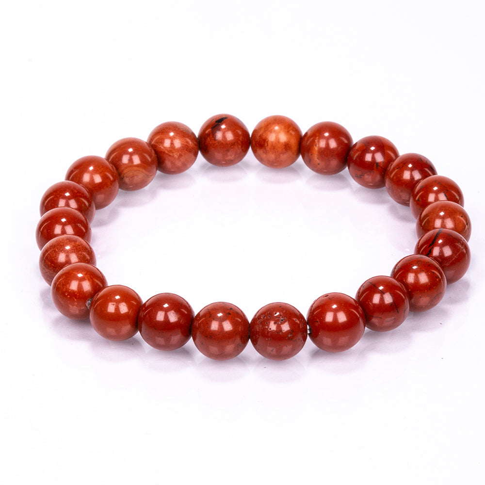 Künstlicher Perle Armband mit rotem Jaspis 1 