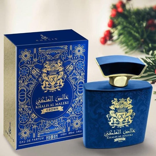 100 ml Eau de Parfum Khalis Maleki Crown Floraler Amber- und Moschusduft für Männer