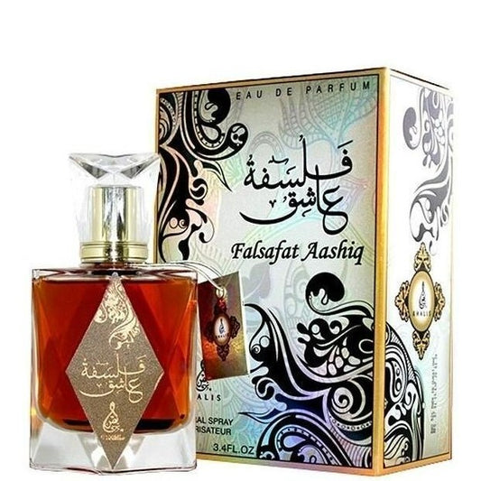 100 ml Eau de Parfum Falsafat Aashiq süßer moschusartiger Duft für Männer und Frauen