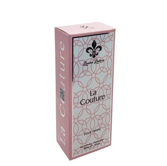 30 ml EDT Lucien Lebron La Couture Floral Fruity Exotic Fragrance for Women (Top notes: Black Currant, Sweet Pear | Middle notes: Jasmine, Orange Blossom, Iris | Base notes: Tonka Beans, Delicious Pralines, Exotic Patchouli, Gourmand Vanilla) 1 