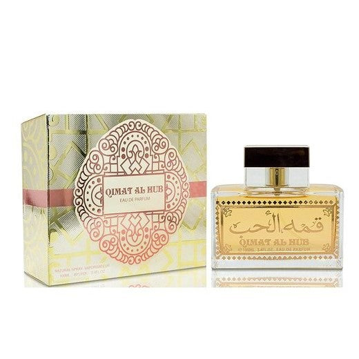 100 ml Eau de Parfum Qimat Al Hub floraler, holziger, fruchtiger Duft für Frauen