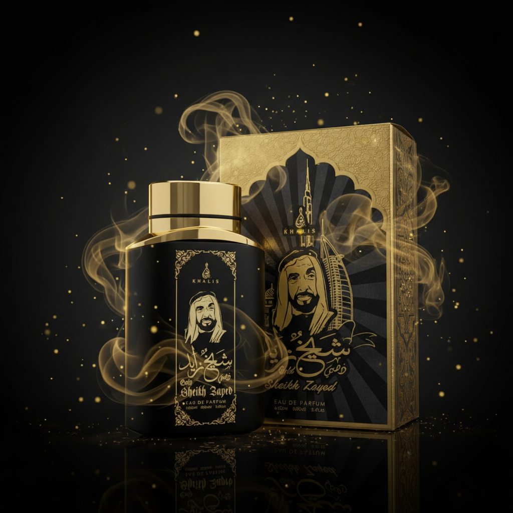 100 ml Eau de Parfum SHEIKH ZAYED GOLD Würzig-Holziger Duft für Männer 5 