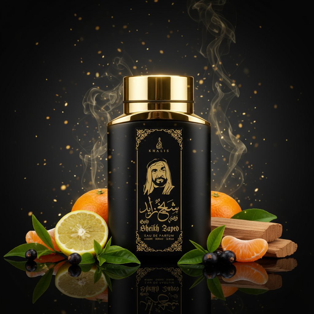 100 ml Eau de Parfum SHEIKH ZAYED GOLD Würzig-Holziger Duft für Männer 6 