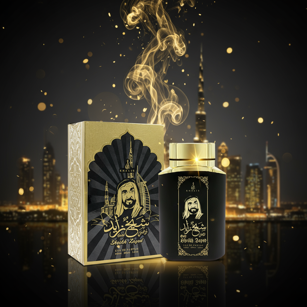 100 ml Eau de Parfum SHEIKH ZAYED GOLD Würzig-Holziger Duft für Männer 10 