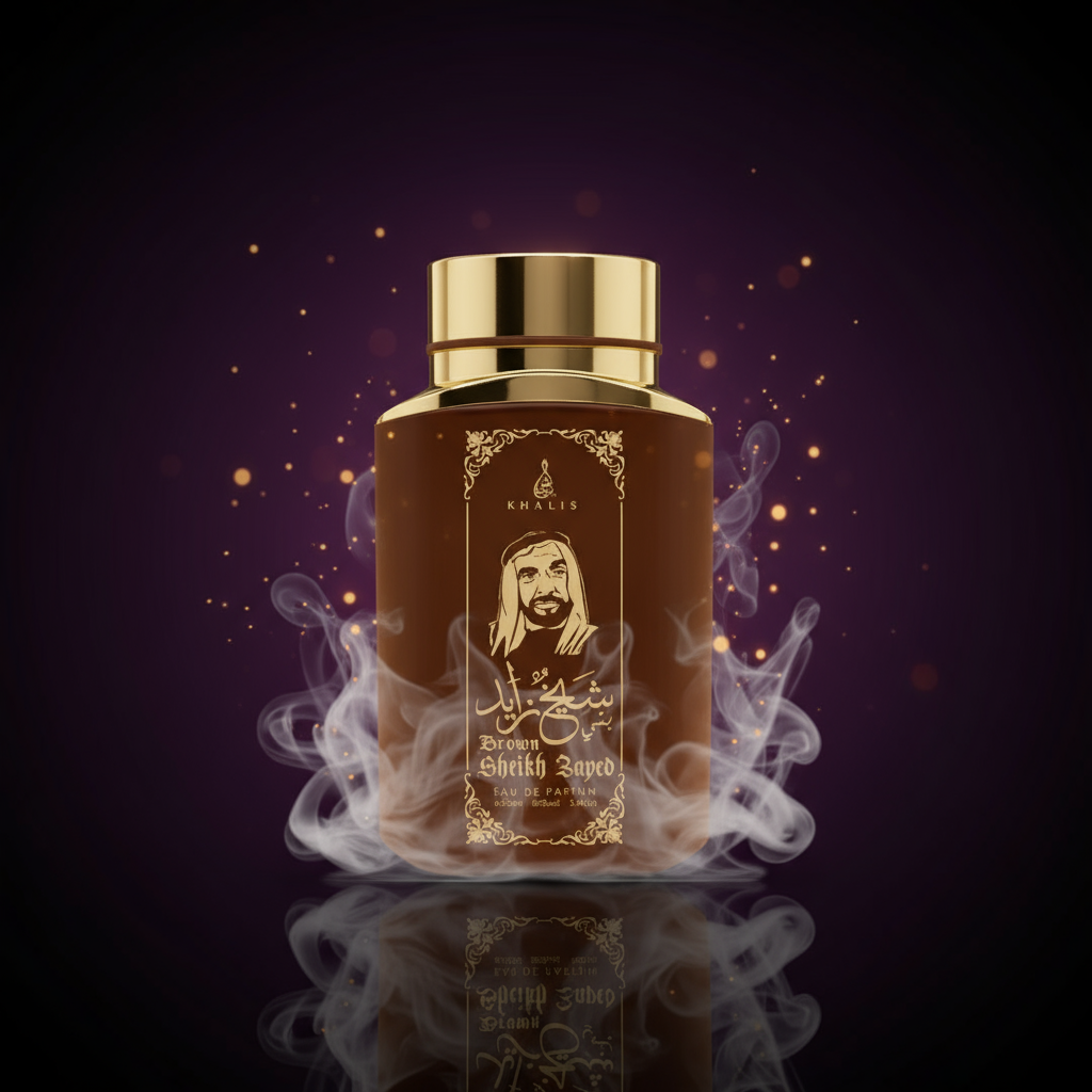 100 ml Eau de Parfum SHEIKH ZAYED BROWN Oud-Vanille-Duft für Männer