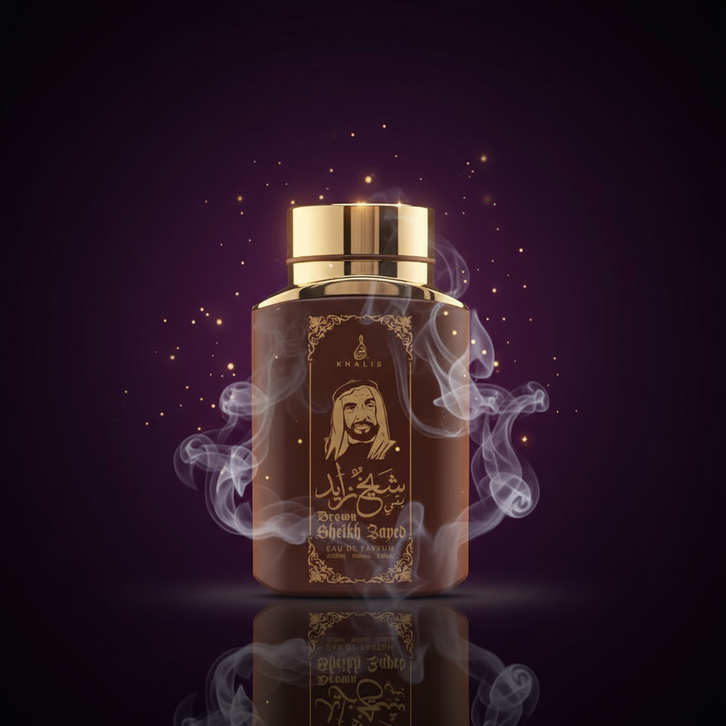 100 ml Eau de Parfum SHEIKH ZAYED BROWN Oud-Vanille-Duft für Männer 6 