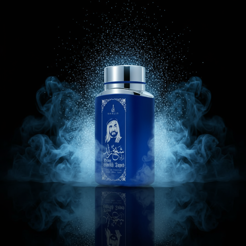 100 ml Eau de Parfum SHEIKH ZAYED BLUE Moschus-Oud-Duft für Männer 5 
