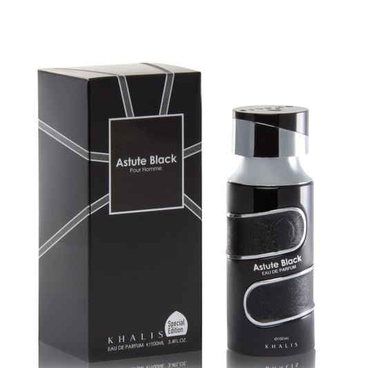 100 ml Eau de Parfum ASTUTE BLACK Floraler holziger Duft für Männer