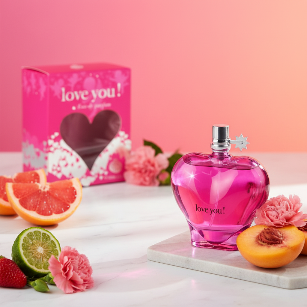 100 ml Eau de Parfum "Love You Pink" Fruchtiger Zitrusduft für Frauen