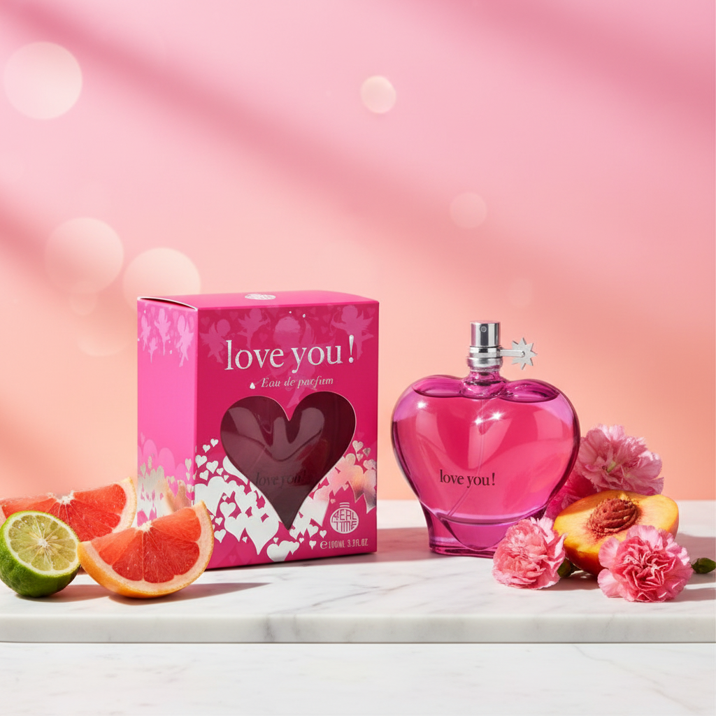 100 ml Eau de Parfum "Love You Pink" Fruchtiger Zitrusduft für Frauen