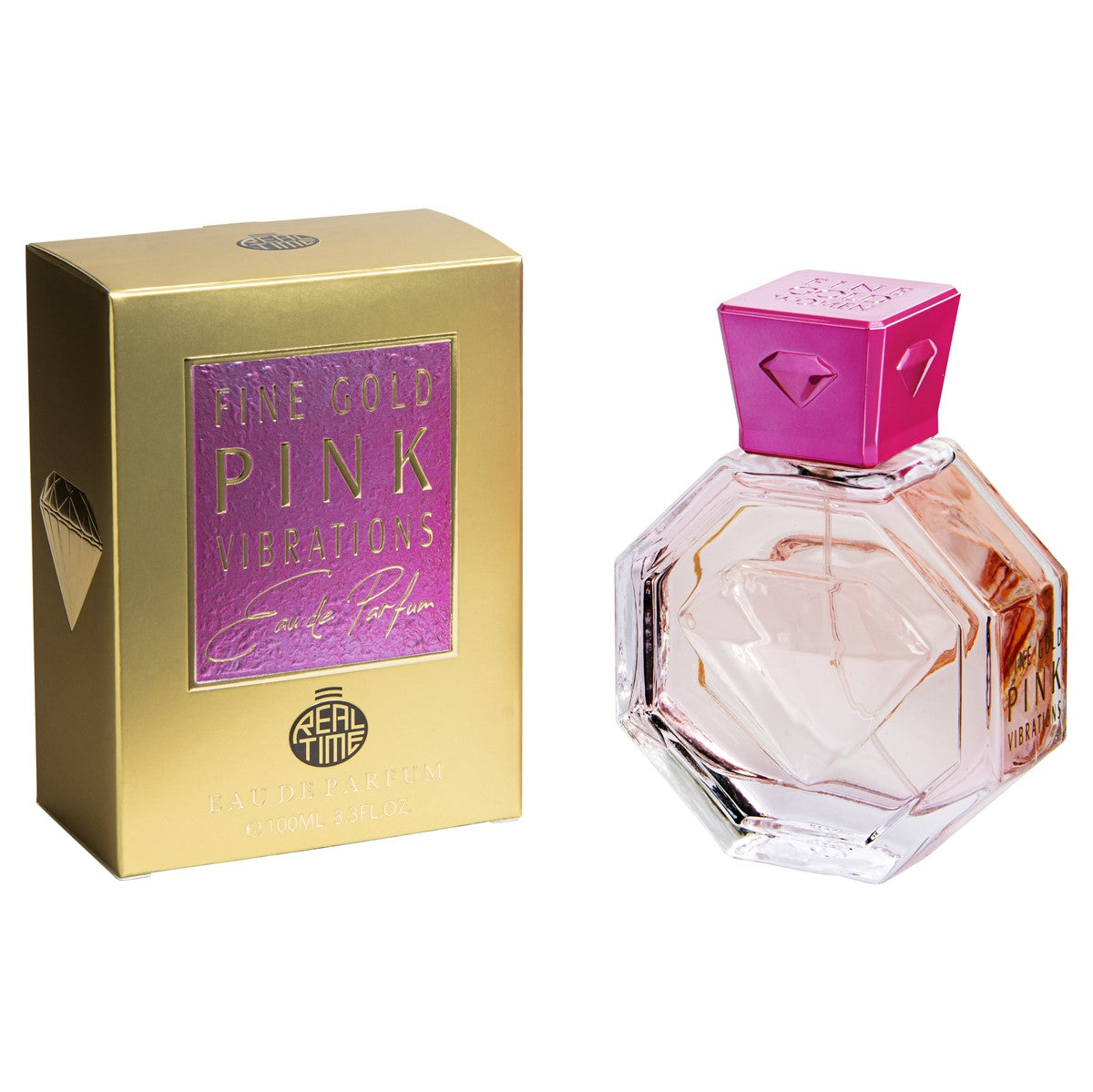 100 ml Eau de Parfum  "Fine Gold Pink Vibration" Fruchtiger Zitrusduft für Frauen 1 