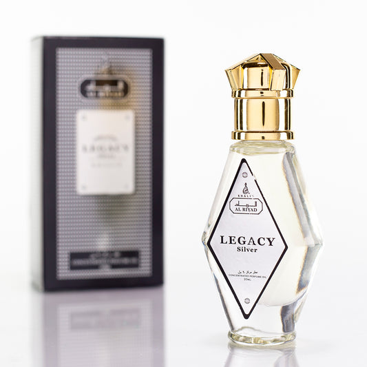 Parfümöl 20ml "Legacy Silver" – holziger Duft, unisex