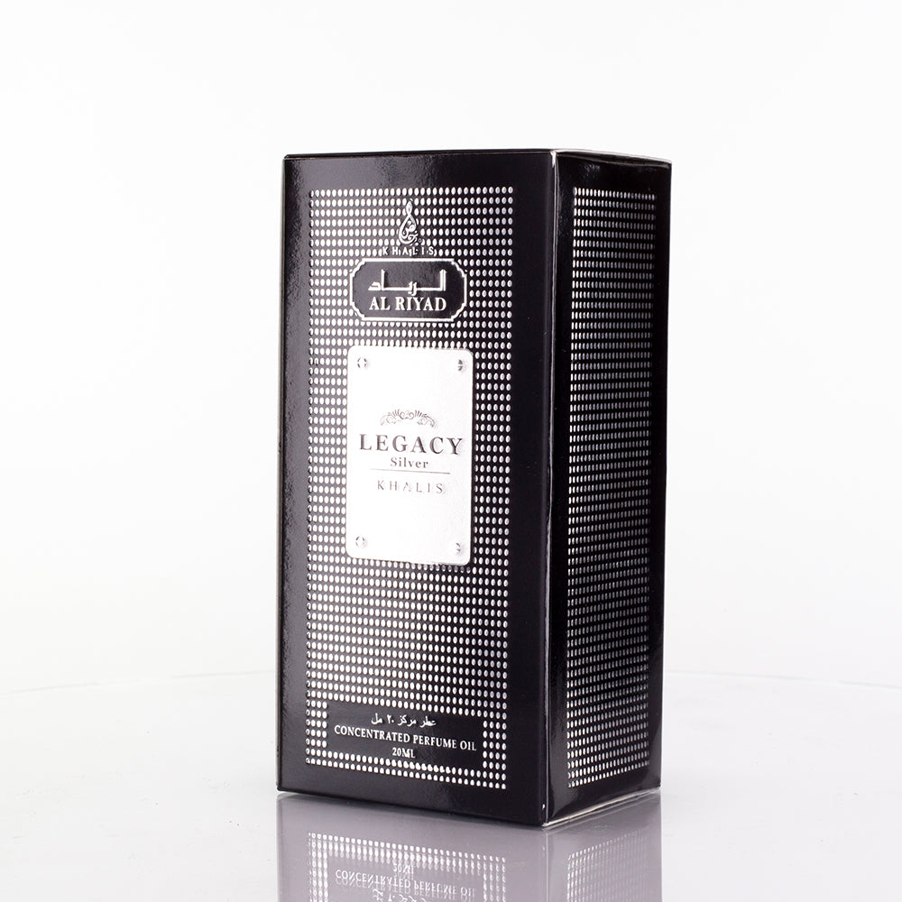 Parfümöl 20ml "Legacy Silver" – holziger Duft, unisex