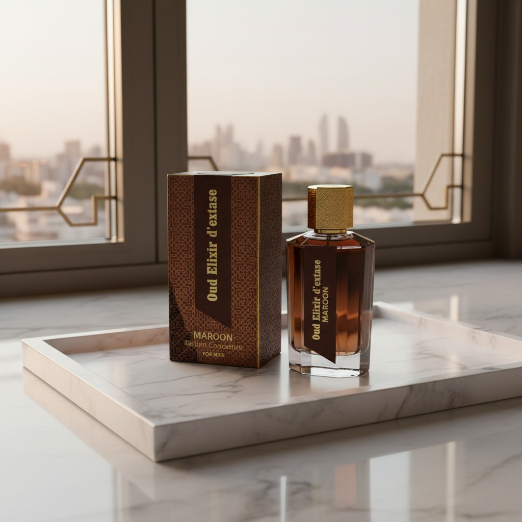 EDP 100ml "Oud Elixir D’extase Maroon" - orientalischer holziger Duft