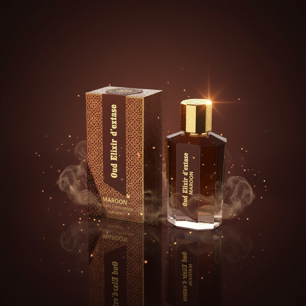 EDP 100ml "Oud Elixir D’extase Maroon" - orientalischer holziger Duft