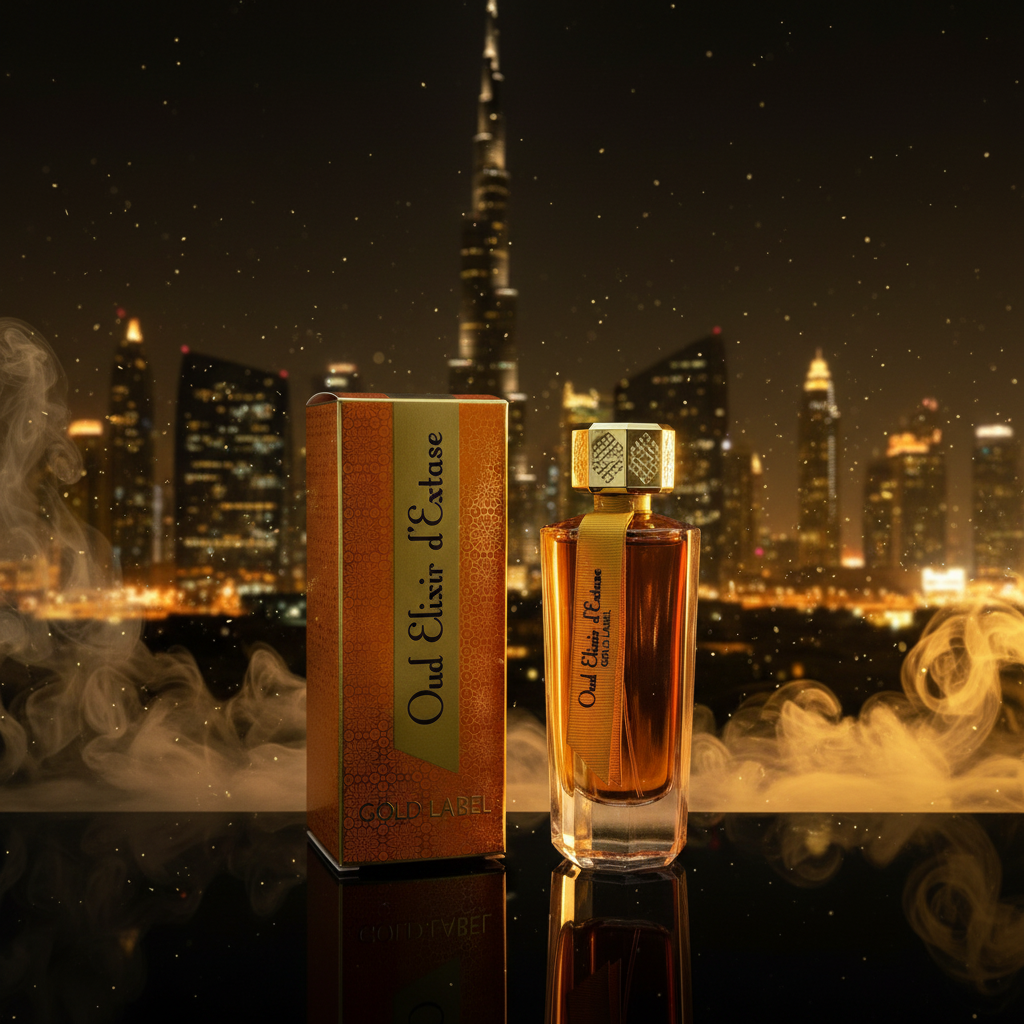 „Oud Elixir d’Extase Gold Label” EDP 100 ml – holziger Chypreduft